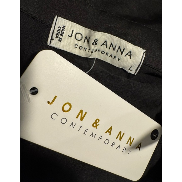 NWT Black Silk Crop Top - Picture 3 of 4